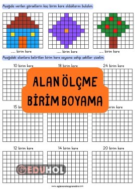 Alan Ölçme Birim Boyama