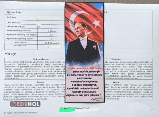 Atatürk'ün Sözü Gelişim Raporları İçin Dikey