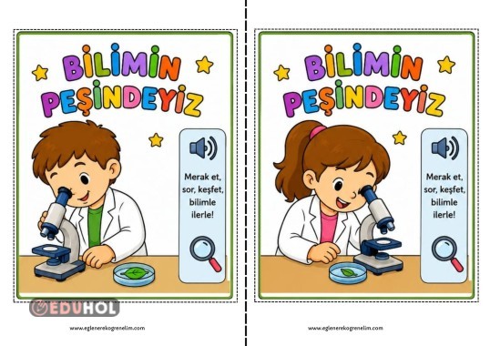 Bilimin Peşindeyiz Defter Çalışması 3