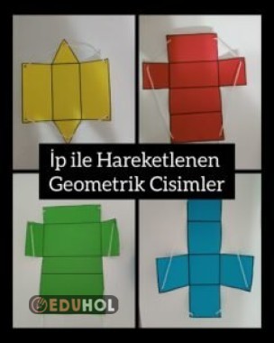 Geometrik Cisimler 3 Boyutlu İp İle Hareket Eden