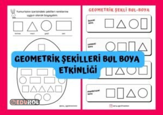 Geometrik Şekiller Boyama