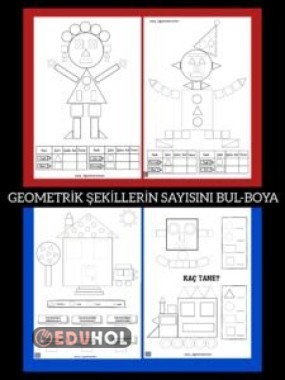 Geometrik Şekillerin Sayısını Bul-Boya