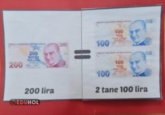 Kağıt Paraları Karşılaştırma 3 Boyutlu Büyük Boy