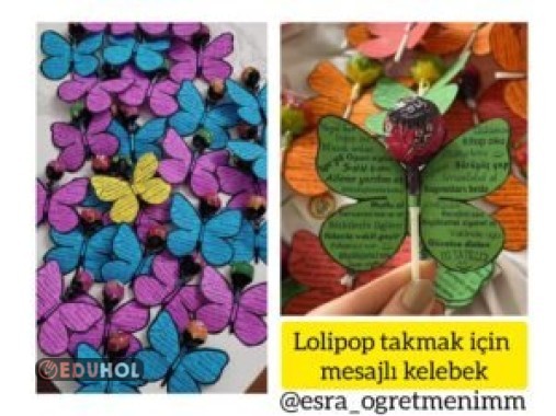 Karne Hediyesi Lolipop Takmak İçin Kart
