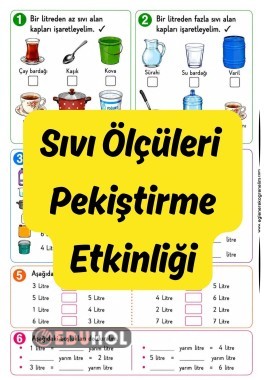 Sıvıları Ölçme Pekiştirme