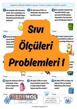 Sıvıları Ölçme Problemleri 1