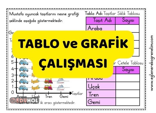 Tablo ve Grafik Birlikte Defter Çalışması