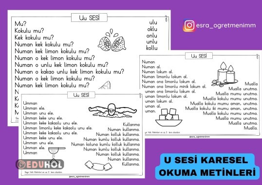 U Sesi Karesel Okuma Metinleri · Eduhol - Etkinlik İndir Oyun Oyna Test ...