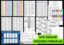 Dönem Sonu Tekrar Etkinlikleri