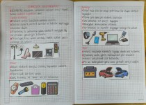 Elektrik Kaynakları Defter Çalışması Yatay