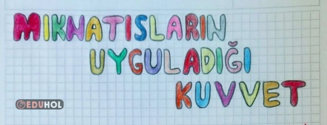 4. SINIF MIKNATISLARIN UYGULADIĞI KUVVET KONU ÖZETİ