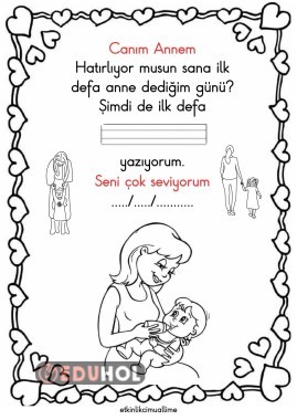 Anne ilk kelimem (kızlar için)