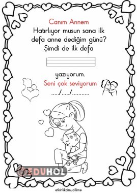Anne ilk kelimem (erkekler için)