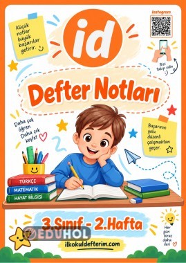 3.Sınıf Defter Notları - 2.Hafta