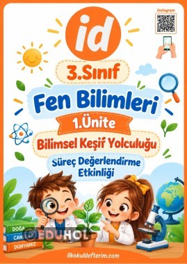 3.Sınıf Fen Bilimleri Süreç Değerlendirmesi - 1.Ünite