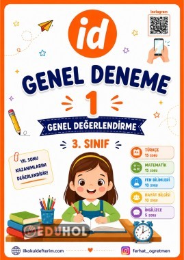 3.Sınıf Genel Deneme Sınavı - 1