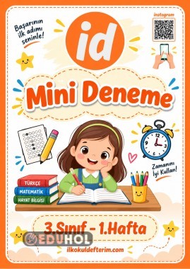 3.Sınıf Mini Deneme - 1.Hafta