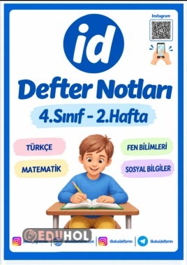 4.Sınıf Defter Notları - 2.Hafta