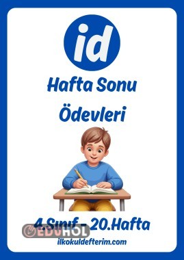 Hafta Sonu Ödevleri - 20.Hafta