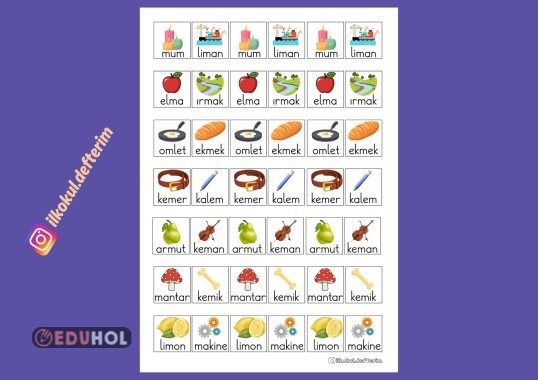 M Sesi İnteraktif Defter Yapıştırma Etkinliği