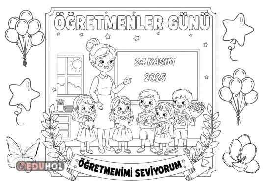 Öğretmenler Günü Boyama Etkinliği