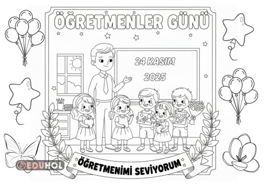 Öğretmenler Günü Boyama Etkinliği