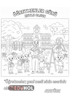 Öğretmenler Günü Boyama Etkinliği