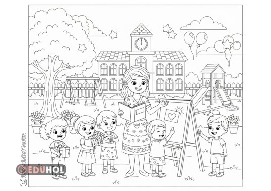 Öğretmenler Günü Boyama Etkinliği