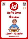 1.Sınıf Hafta Sonu Ödevleri - 32.Hafta
