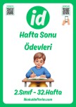 2.Sınıf Hafta Sonu Ödevleri - 32.Hafta