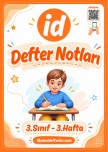 3.Sınıf Defter Notları - 3.Hafta