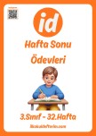 3.Sınıf Hafta Sonu Ödevleri - 32.Hafta