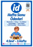 4.Sınıf Hafta Sonu Ödevleri - 3.Hafta