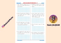 Çıkarma İşlemi Problemleri (2 işlemli)