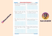 Çıkarma İşlemi Problemleri (Giriş Seviye)