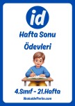 Hafta Sonu Ödevleri - 21.Hafta