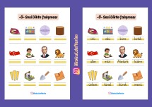 Ü Sesi Resimli Dikte Çalışması