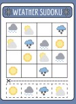 weather, clothes sudoku