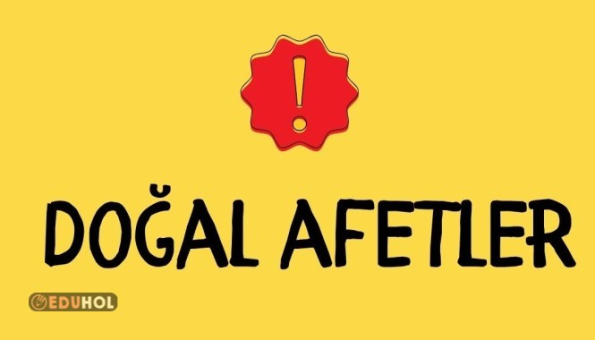 5. Sınıf Doğal Afetler Afişleri