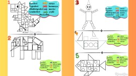 Geometrik Şekil Modelleri (Yönergeye göre boyama)