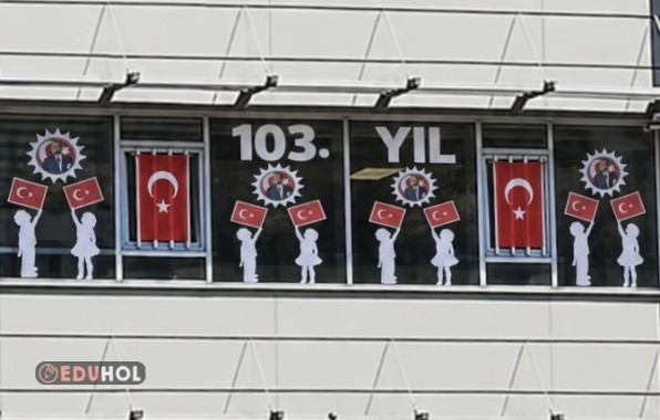 29 Ekim Cumhuriyet Bayramı Pencere Süsleme
