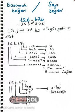 BASAMAK DEĞERİ / SAYI DEĞERİ