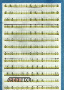 Dik klavuz çizgili yazı sayfası