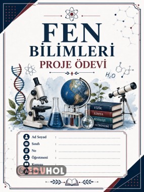 Fen bilimleri ödev kapağı