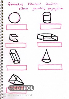 Geometrik cisimler etkinlik