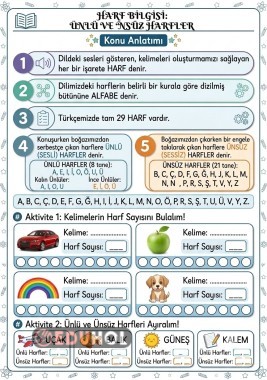 Ünlü ve ünsüz harfler