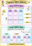 Toplama işlemi şablon (üç basamaklı)
