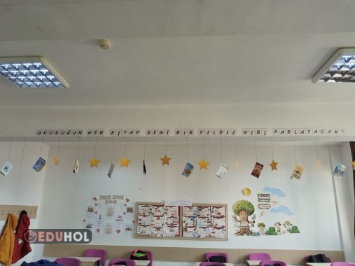 Okuduğun Her Kitap Seni Bir Yıldız Gibi Parlatacak  yazısı