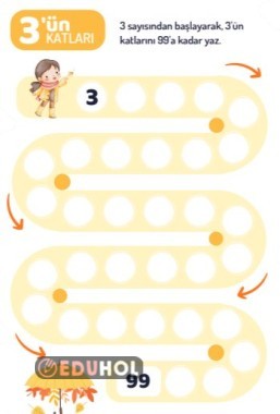 3er ritmik sayma (99a kadar)