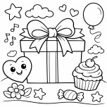 Hediye paketi boyama